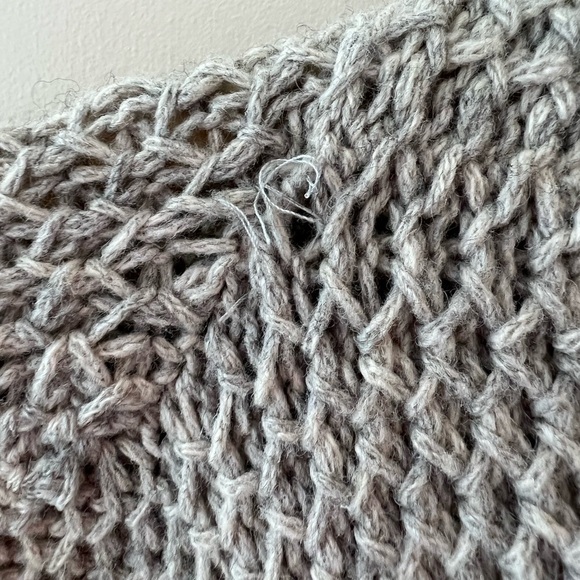 Eileen Fisher Darkpearl Supersoft Yak Merino Wool Honeycomb Sweater - Picture 5 of 16